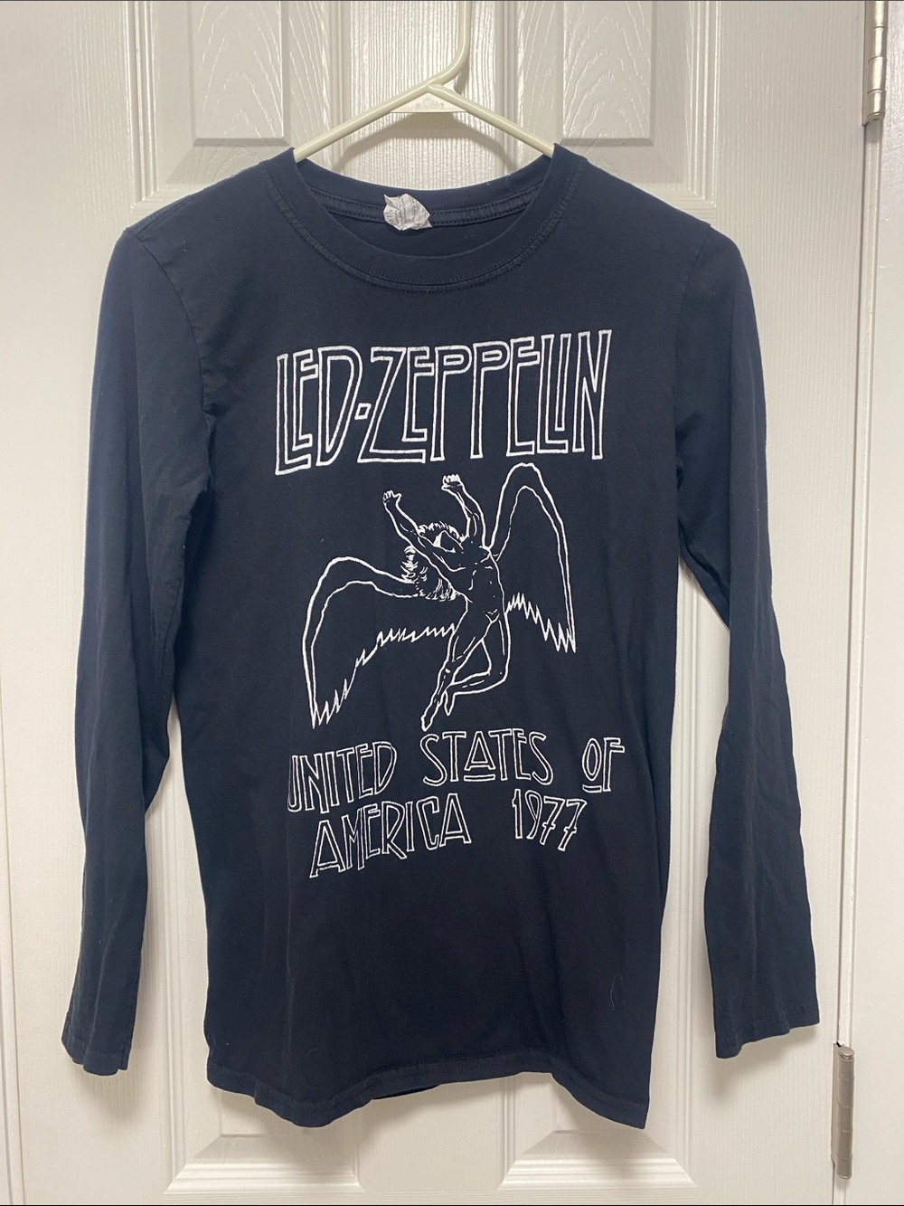 Gildan Black Led Zeppelin Long Sleeve Graphic Tee